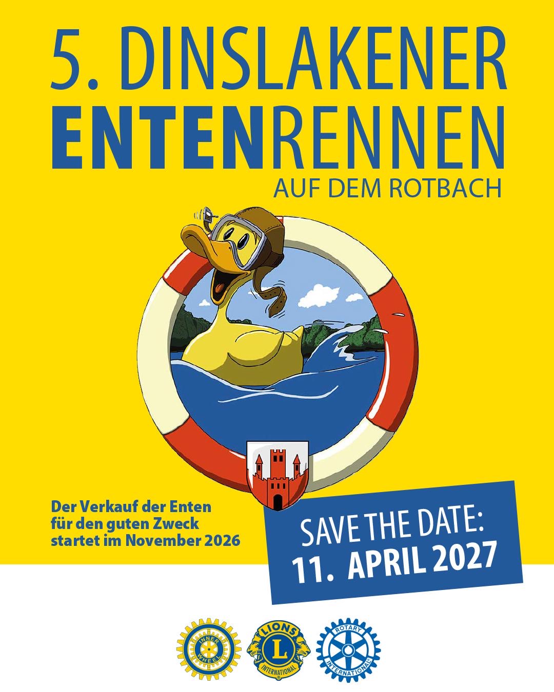 5. Dinslakener Entenrennen auf dem Rotbach